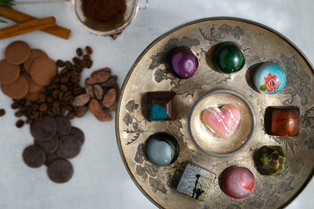 artisan chocolates and coffee
