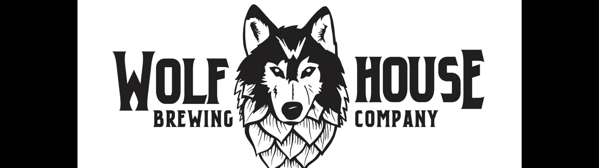 wolf house brewing company with wolf logo