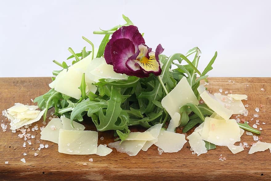 Portico Rocket Salad with meyer lemon, tuscan olive oil, sea salt, and shaved Parmigiano Reggiano